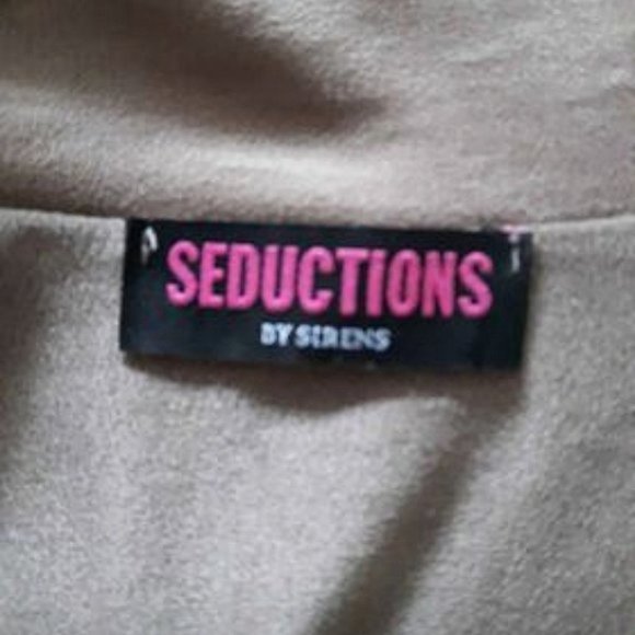 Vintage Suedette Long Tie Waist Cardigan Versatile Robe - Picture 5 of 8